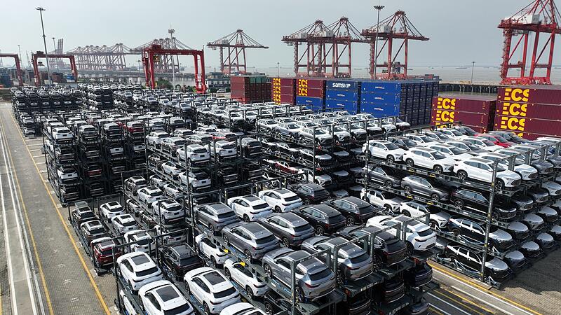 Chinesische E-Autos vor dem Export Chinesische E-Autos vor dem Export