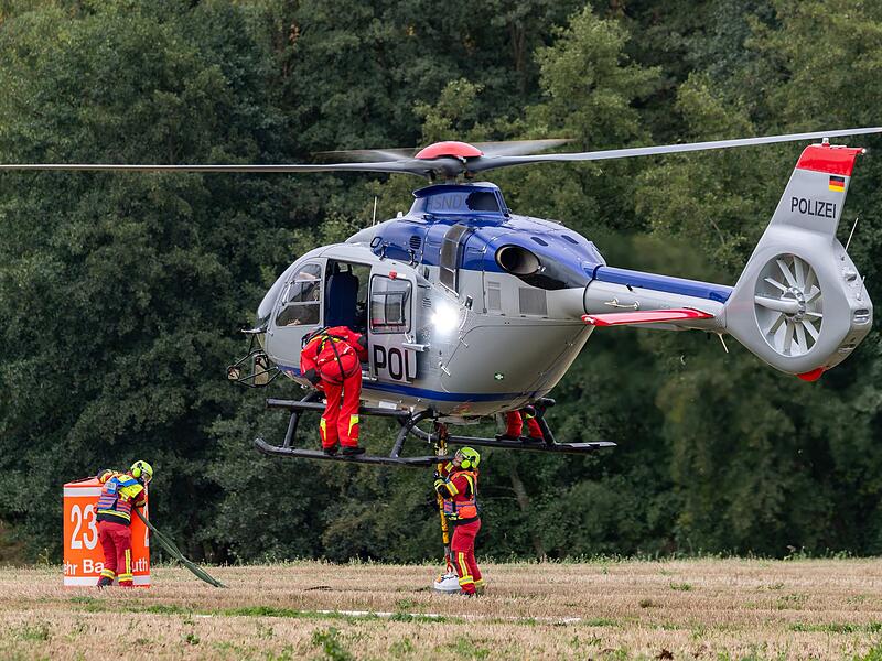 Grenzüberschreitende Waldbrandübung