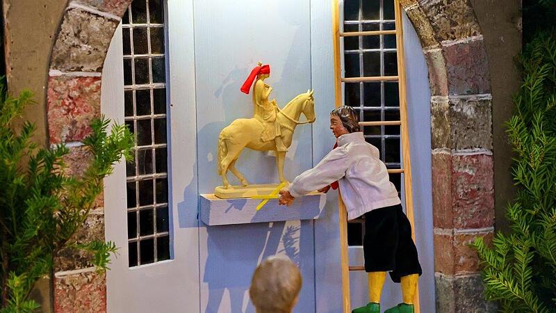 Letzte Generation st&uuml;rmt auch Bamberger Weihnachtskrippe