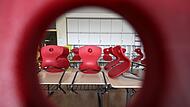 Leeres Klassenzimmer in Baden-Württemberg