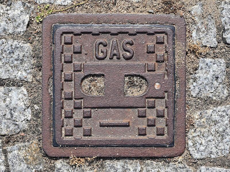 Gas-Metallplatte