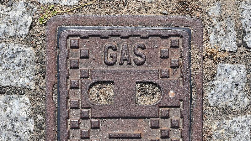 Gas-Metallplatte