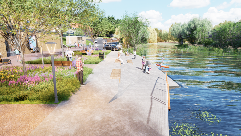 So k&ouml;nnte der neue Erholungsort am Kesselhaus aussehen.