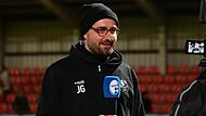 Hat gut lachen: Jan Gernlein nach dem Sieg seines FC Eintracht Bamberg beim SC Eltersdorf.