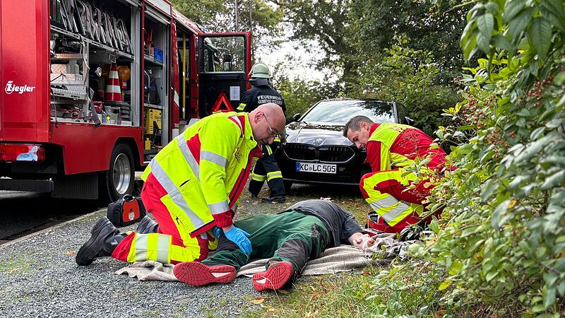 Im Kreis Koronach wappneten sich am Samstag, den 12. September 2016, rund 1000 Einsatzkr&auml;fte f&uuml;r den Katastrophenfall.