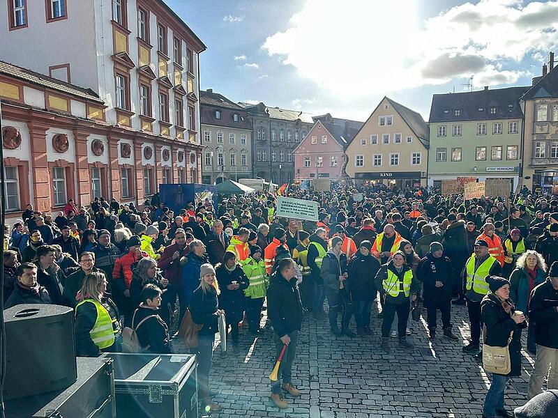 Bauerndemo in Bayreuth Bauerndemo in Bayreuth