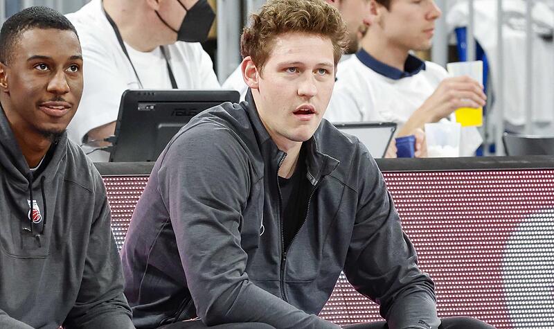 Nur 17 Bundesligaspiele bestritt Patrick Heckmann in dieser Saison, in denen er im Schnitt auf 8,5 Punkte und vier Rebounds kam; links Shannon Scott, der aufgrund der Ausl&auml;nderregelung derzeit bei Brose Bamberg nicht zum Zug kommt.