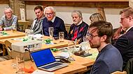 Über die Zukunft der Gesundheitsversorgung im Frankenwald diskutierten, von links: Allgemeinarzt Matthias Rudolph, der Bamberger Nephrologe Oliver Dorsch, Hausarzt Ulrich Voit, Michael Rebhan, Elisabeth Hoffmann, Joshua Pyka und MdB Johannes Wagner.