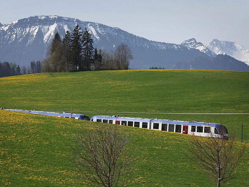 Zug der Bayerischen Regionalbahn