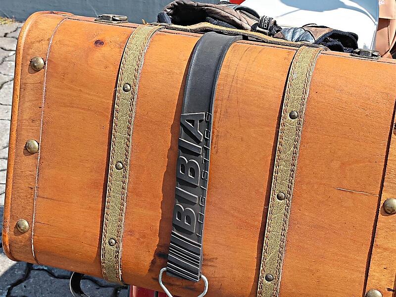 Die Tasche als besonderes Detail einer Vespa Die Tasche als besonderes Detail einer Vespa