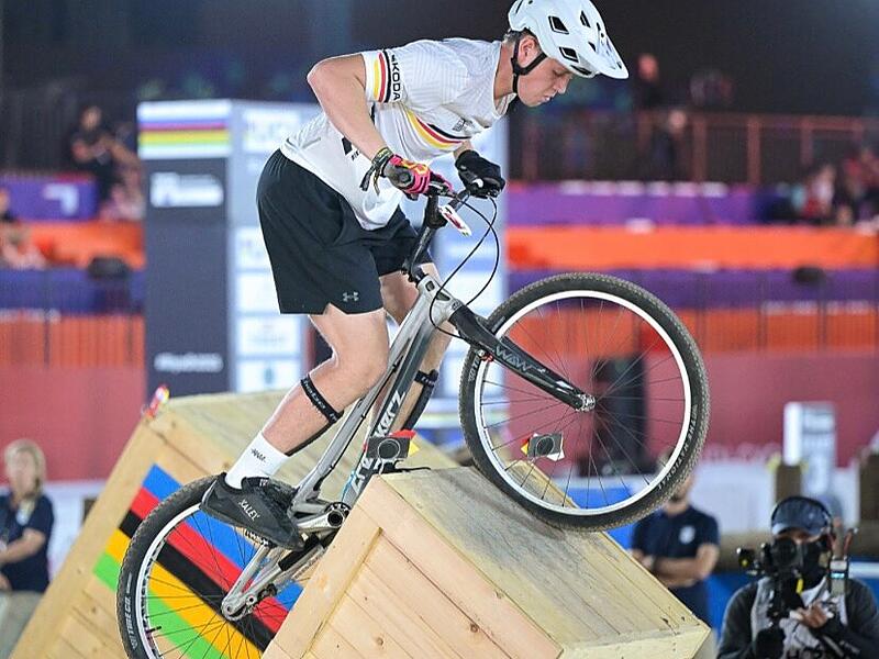 Noah Lämmlein azs Wiesenttal während der Weltmeisterschaft im Fahradrail in Riad.Forchheim & Fränkische Schweiz Noah Lämmlein azs Wiesenttal während der Weltmeisterschaft im Fahradrail in Riad.
