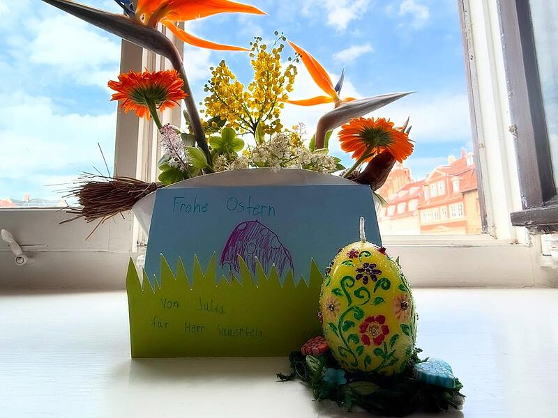 Ostergeschenk im Rathaus: Coburgs OB Sauerteig sucht Julia