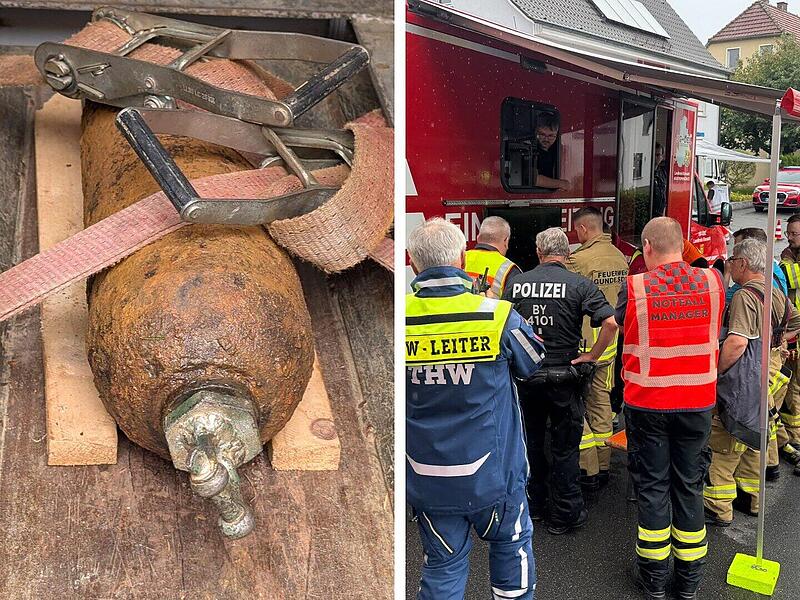Fliegerbombe in Kronach erfolgreich entschärft – so lief der Einsatz ab Fliegerbombe in Kronach erfolgreich entschärft – so lief der Einsatz ab