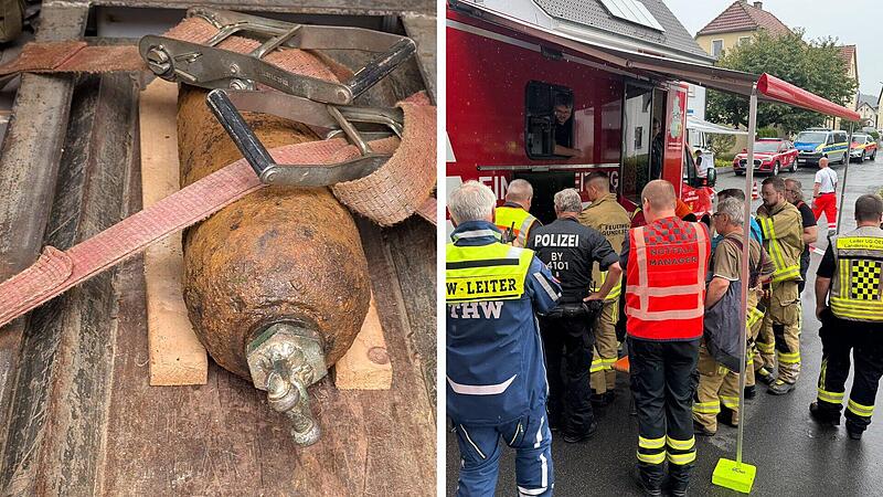 Fliegerbombe in Kronach erfolgreich entschärft – so lief der Einsatz ab Fliegerbombe in Kronach erfolgreich entschärft – so lief der Einsatz ab