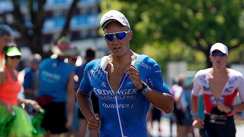 Bei seinem ersten Auftritt 2018 in Kona beendete der Michelauer Andreas Dreitz mit Kühlpacks und Schwämmen im Anzug die WM auf dem 13. Rang.