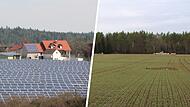 Der Solarboom verändert den ländlichen Raum in der Fränkischen Schweiz: In Eschlipp (li.) betreiben die Stadtwerke Ebermannstadt bereits einen Solarpark und bei Poxstall schreiten die Pläne für eine 20 Hektar große PV-Anlage voran.Forchheim & Fränkische Schweiz