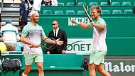 Kevin Krawietz (rechts) und Tim P&uuml;tz gewannen am Sonntagmittag in Monte Carlo zum zweiten Mal als Duo ein Masters-Turnier.