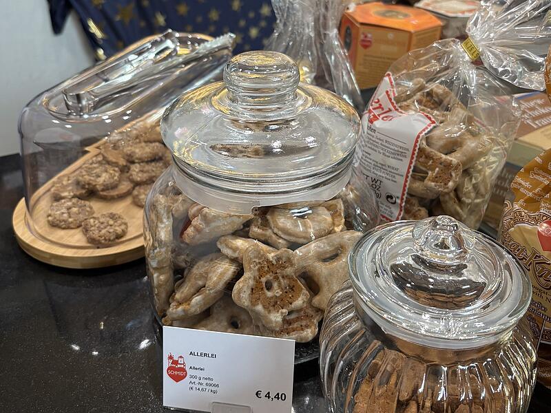 Leckereien zur Verkostung im Laden