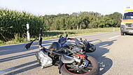 Motorradfahrerin bei Unfall verletzt Motorradfahrerin bei Unfall verletzt