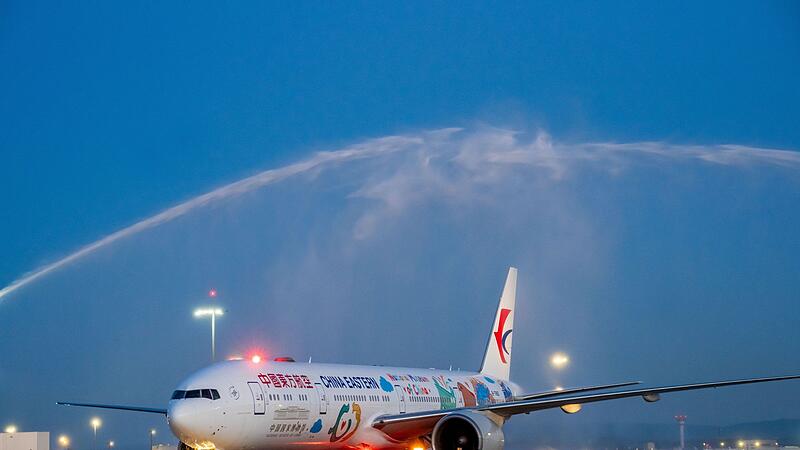 Erstflug vom neu er&ouml;ffneten Terminal 3 am Frankfurter Flughafen