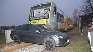 Unfall an unbeschranktem Bahnübergang