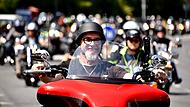 Toy Run Gut 2000 Biker haben sich 2025 am Toy-Run-Autokorso durch die Bamberger Innenstadt beteiligt.