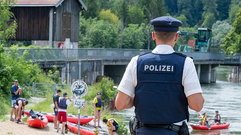 Polizei-Kontrollaktion an der Isar Polizei-Kontrollaktion an der Isar
