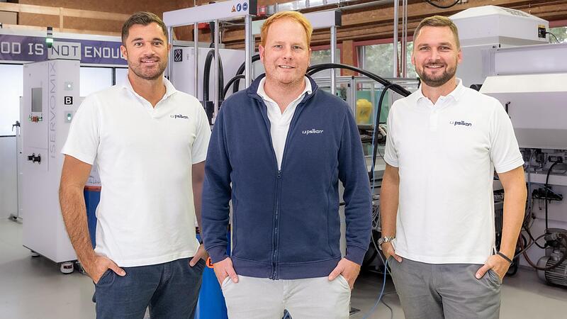 Wollen in absehbarer Zeit in neuen R&auml;umen in Oberthulba durchstarten: Unser Foto zeigt (von links) die drei Psilkon-Gesch&auml;ftsf&uuml;hrer Patrick Buberl, Philipp Metz und Steffen Metz.