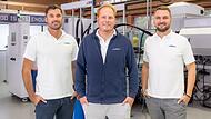 Wollen in absehbarer Zeit in neuen Räumen in Oberthulba durchstarten: Unser Foto zeigt (von links) die drei Psilkon-Geschäftsführer Patrick Buberl, Philipp Metz und Steffen Metz.
