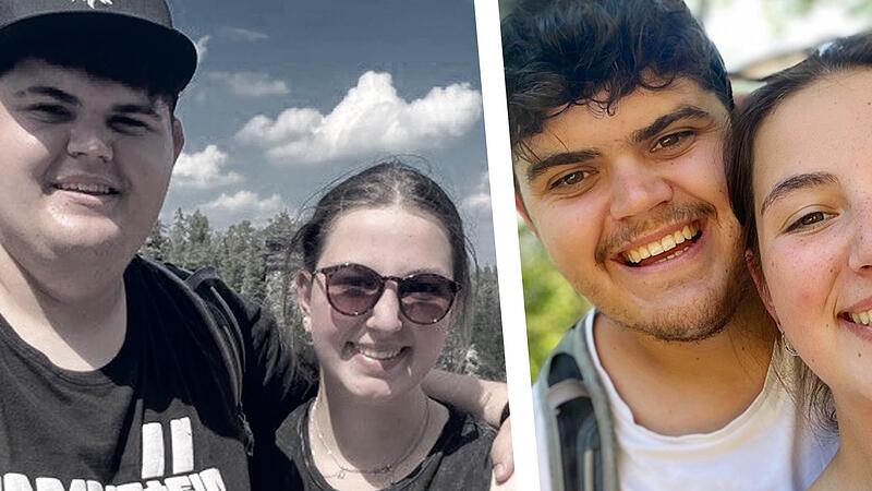 Urlaub mit Freundin Lisa vor der Abnehm-Show (links) und im vergangenen Sommer, wo Nicklas Giehl  mit neuem Gewicht unterwegs war.Forchheim & Fr&auml;nkische Schweiz