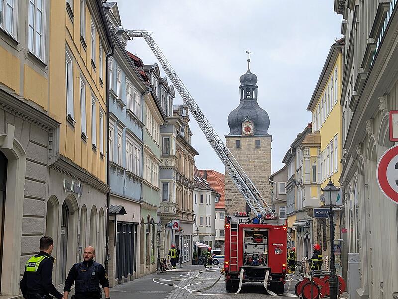 Coburg: Feuerwehreinsatz bei Brand in historischer Altstadt