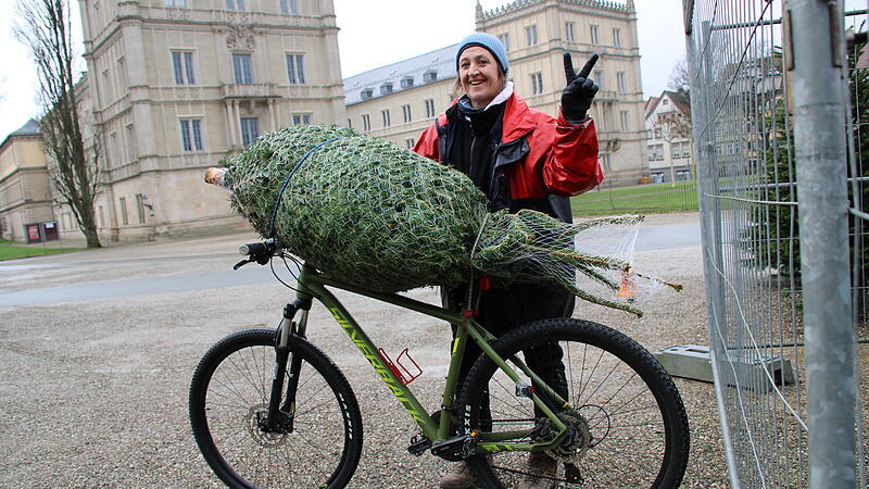 Transport mit dem Fahrrad? Andrea de Vries hat schon ungewöhnlichere Methoden gesehen.