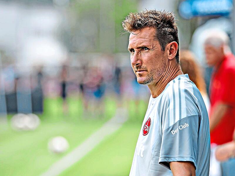 Miroslav Klose geht bereits in seine dritte Saison als Trainer des 1. FC Nürnberg.Daniel Karmann/dpa Miroslav Klose geht bereits in seine dritte Saison als Trainer des 1. FC Nürnberg.Daniel Karmann/dpa