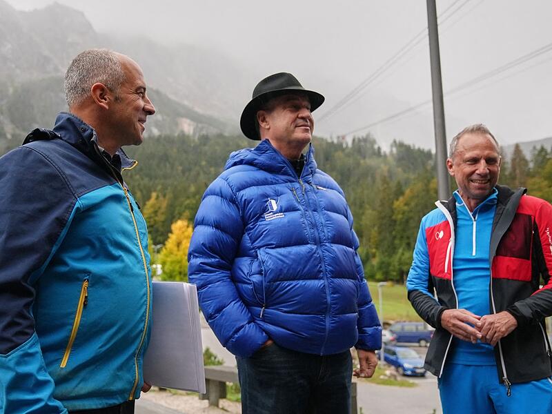S&ouml;der und Glauber auf der Zugspitze bei Klimaschutzprojekten
