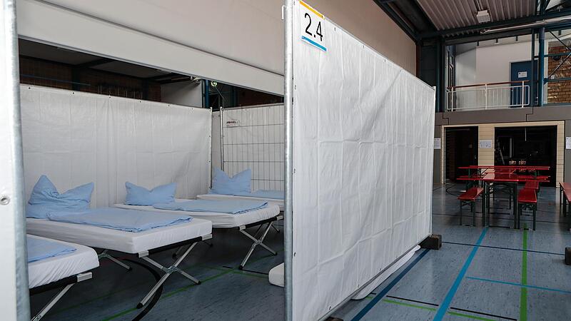 Die Turnhalle der Berufsschule steht leer und wird momentan nicht f&uuml;r Fl&uuml;chtlinge ben&ouml;tigt.