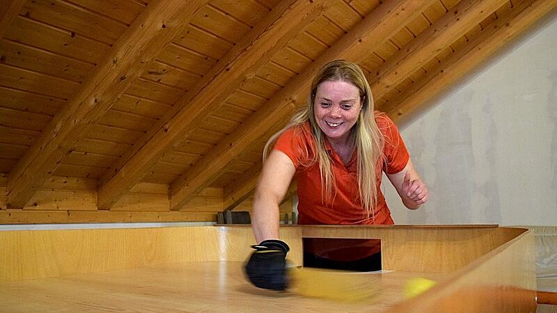 Mandy Kugel beim Showdown-Training: Der Sport hilft ihr, nach ihrem Unfall wieder Struktur und Lebensfreude zu finden.