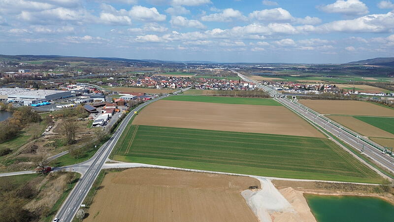 Südlich von Neuses (Eggolsheim, Landkreis Forchheim) soll das neue Gewerbegebiet entstehen.