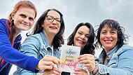 Kathrin Elling, Christiane Valentin, Michaela Schneider und Sandra Rünagel sind Entrepreneurinnen mit gleichen Visionen und organisieren gemeinsame Workshops für Frauen.