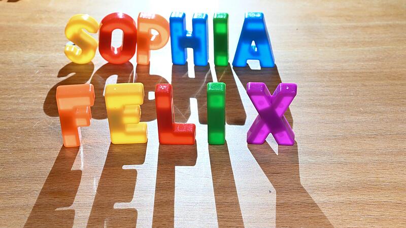 Illustration - Vornamen - Sophia und Felix Illustration - Vornamen - Sophia und Felix