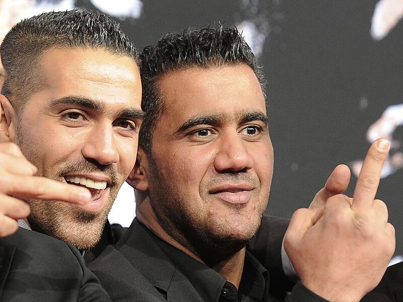Der Rapper Bushido (l) posiert mit Arafat Abou-Chaker Der Rapper Bushido (l) posiert mit Arafat Abou-Chaker