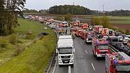 Massenkarambolagen auf A70 in Oberfranken