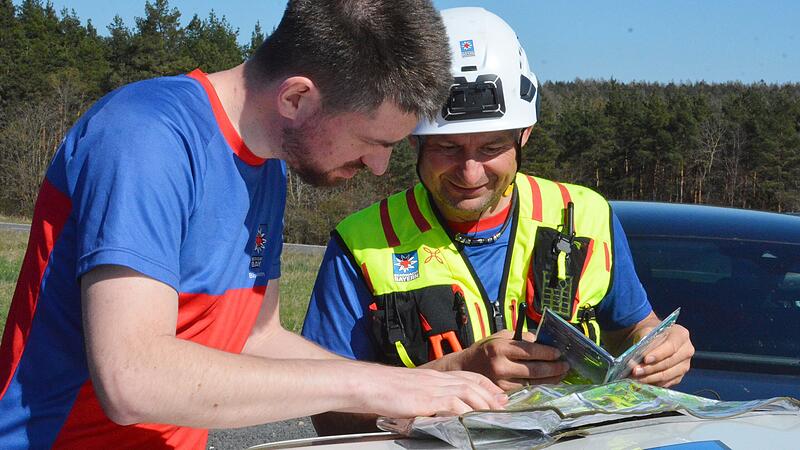 Bergwacht Rhön beim Übungstag Bergwacht Rhön beim Übungstag