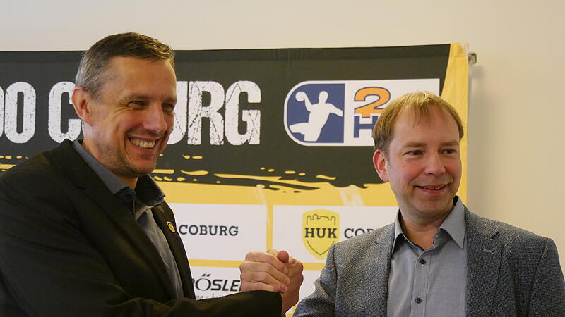 Stefan Apfel (links) unterst&uuml;tzt k&uuml;nftig Jan Gorr in der Gesch&auml;ftsf&uuml;hrung des HSC Coburg.
