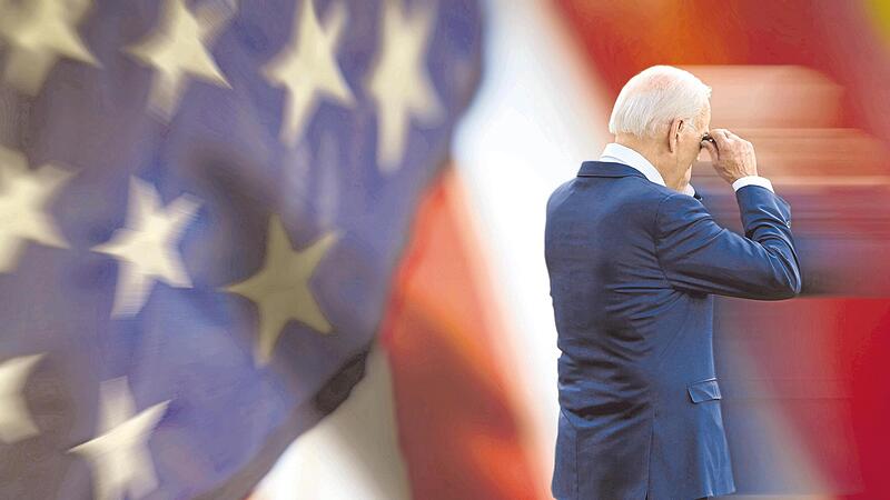 &bdquo;Ich bekomme &uuml;berw&auml;ltigende Unterst&uuml;tzung&ldquo;, sagt Joe Biden. Selbst viele Parteifreunde halten solche Aussagen f&uuml;r blo&szlig;e Durchhalteparolen.    