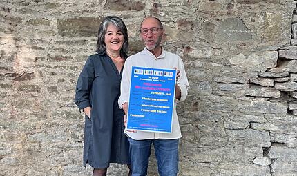 Anja Heide und Charlie Friedel feiern 30 Jahre Netzwerk f&uuml;r Soziale Dienste.