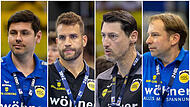 Die Trainer des HSC 2000 Coburg aus diesem Jahrzehnt (von links): Alois Mraz, Brian Ankersen, Anel Mahmutefendic und Jan Gorr Die Trainer des HSC 2000 Coburg aus diesem Jahrzehnt (von links): Alois Mraz, Brian Ankersen, Anel Mahmutefendic und Jan Gorr