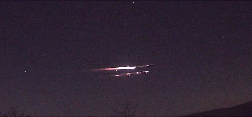 Teile einer Falcon 9 Rakete verglühen am Coburger Nachthimmel Teile einer Falcon 9 Rakete verglühen am Coburger Nachthimmel