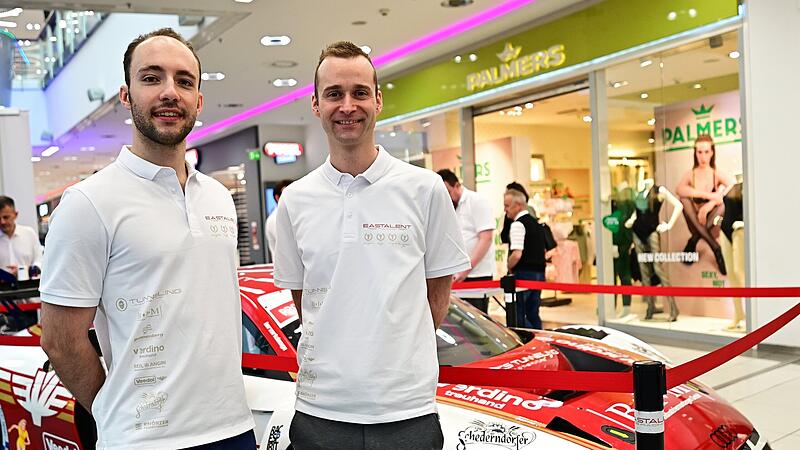 Der  Kulmbacher Christopher Haase (rechts) startet in seine dritte Saison f&uuml;r das &ouml;sterreichische Eastalent-Racing-Team. Er und Simon Reicher (links) wollen dabei ihren Titel in der internationalen GT-Open-Serie verteidigen.