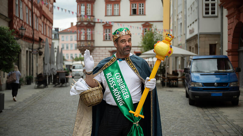 Alex Reuther als Coburger Kloßkönig Alex Reuther als Coburger Kloßkönig