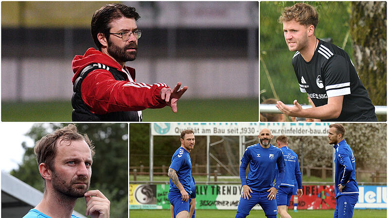 Im Abstiegskampf der Bezirksliga West: (im Uhrzeigersinn) Lars Scheler, Lars Teuchert, Fabian Baumg&auml;rtel (rechts im Foto) und Tommy Gr&uuml;nert stehen mit ihren Teams unter Druck.